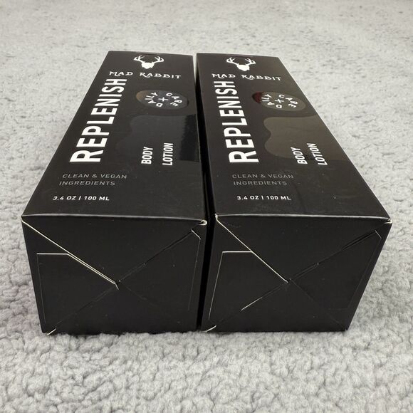 2-Pack Mad Rabbit Replenish Body Lotion 3.4 oz Daily Tattoo Skin Care New In Box - Picture 7 of 7